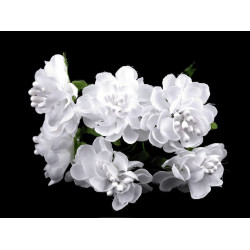 Kwiatek na druciku - White (36 Sztuki)
