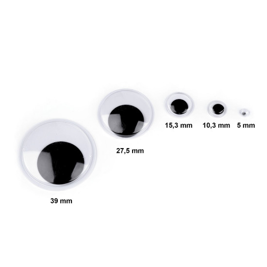 Augen aus kunststoff größenmix - Mix (1 Tasche)