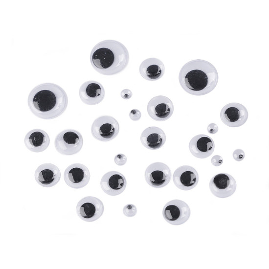 Augen aus kunststoff größenmix - Mix (1 Tasche)
