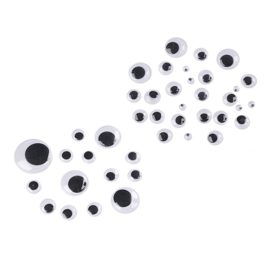 Augen aus kunststoff größenmix - Mix (1 Tasche)