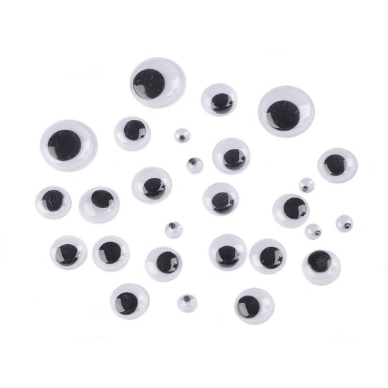 Augen aus kunststoff größenmix - Mix (1 Tasche)