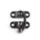 Antique metal lock / catch curved buckle for wooden boxes - Nickel (1 Set) Antique metal lock / catch curved buckle for wooden boxes - Nickel (1 Set)
