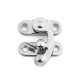Antique metal lock / catch curved buckle for wooden boxes - Nickel (1 Set) Antique metal lock / catch curved buckle for wooden boxes - Nickel (1 Set)