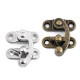 Antique metal lock / catch curved buckle for wooden boxes - Nickel (1 Set) Antique metal lock / catch curved buckle for wooden boxes - Nickel (1 Set)