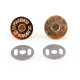 Magnetic snap fasteners ø18 mm thin - Black varnish (5 Sets) Magnetic snap fasteners ø18 mm thin - Black varnish (5 Sets)