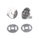 Magnetic snap fasteners ø18 mm thin - Black varnish (5 Sets) Magnetic snap fasteners ø18 mm thin - Black varnish (5 Sets)
