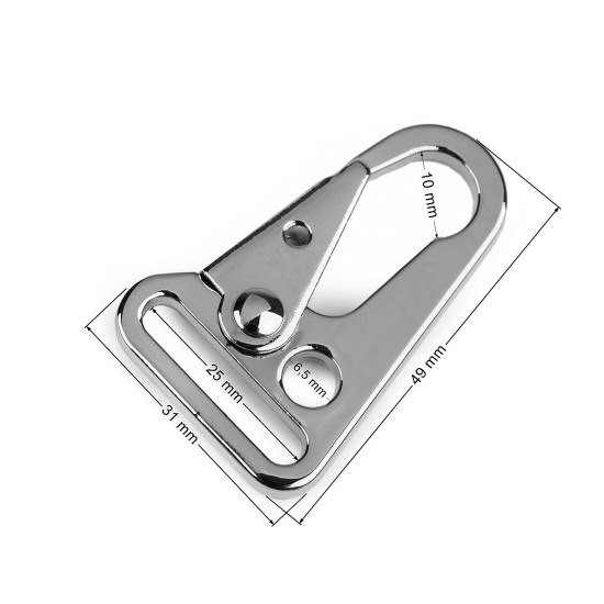 Karabińczyk metalowy 25 mm - Różowozłota (1 Sztuka)