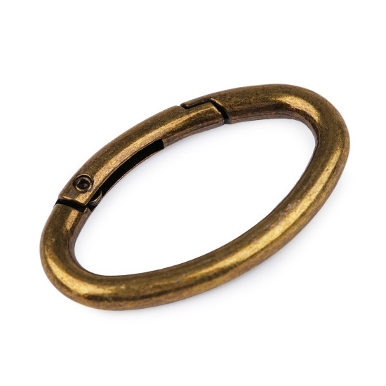 Design karabiner ellipse für handtaschen / schlüssel - Nickel (1 Stück) Design karabiner ellipse für handtaschen / schlüssel - Nickel (1 Stück)