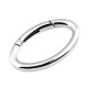 Design karabiner ellipse für handtaschen / schlüssel - Nickel (1 Stück) Design karabiner ellipse für handtaschen / schlüssel - Nickel (1 Stück)