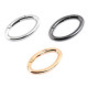 Design karabiner ellipse für handtaschen / schlüssel - Nickel (1 Stück) Design karabiner ellipse für handtaschen / schlüssel - Nickel (1 Stück)