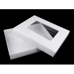 Geschenkbox aus papier mit fenster - Weiß (30 Stücke)