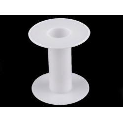 Bobina vuota, in plastica, dimensioni: 6 x 6,6 cm - Bianco (20 Pezzi)