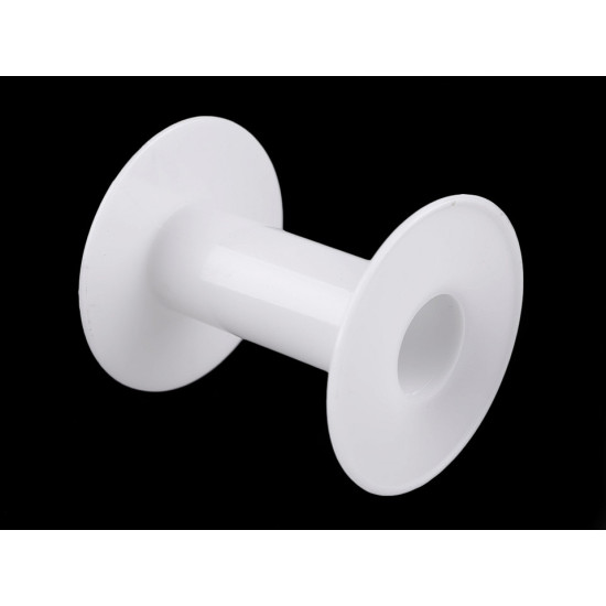 Bobina vuota, in plastica, dimensioni: 6 x 6,6 cm - Bianco (80 Pezzi) Bobina vuota, in plastica, dimensioni: 6 x 6,6 cm - Bianco (80 Pezzi)