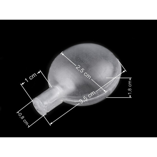 Accessoire sifflant pour créations diy, ø 25 mm - Transparent (5 Pièces) Accessoire sifflant pour créations diy, ø 25 mm - Transparent (5 Pièces)