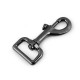 Large metal swivel snap hook / carabiner, fits 25 mm strap - Black varnish (1 Piece) Large metal swivel snap hook / carabiner, fits 25 mm strap - Black varnish (1 Piece)