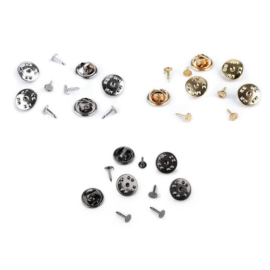 Befestigung für abzeichen / endstück für abzeichen ø11 mm - Platine (10 Paare) Befestigung für abzeichen / endstück für abzeichen ø11 mm - Platine (10 Paare)