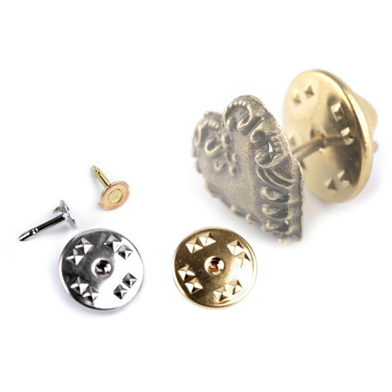 Befestigung für abzeichen / endstück für abzeichen ø11 mm - Platine (10 Paare) Befestigung für abzeichen / endstück für abzeichen ø11 mm - Platine (10 Paare)