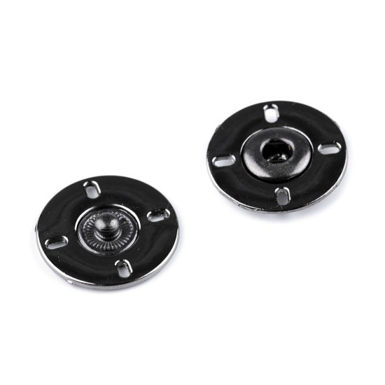 Design snap fasteners / snaps ø21 mm - Nickel (2 Pairs) Design snap fasteners / snaps ø21 mm - Nickel (2 Pairs)