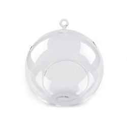 Glass round aerium ø15 cm - Transparent (1 Piece)