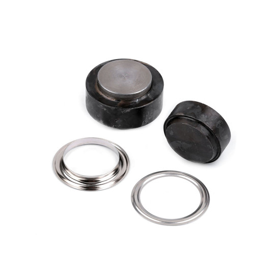 Aufsatz zum nieten von ösen, innen-ø 35 mm - Nickel (1 Set) Aufsatz zum nieten von ösen, innen-ø 35 mm - Nickel (1 Set)