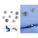 Metal snaps / press fasteners ø12 mm - Nickel (50 Sets) Metal snaps / press fasteners ø12 mm - Nickel (50 Sets)