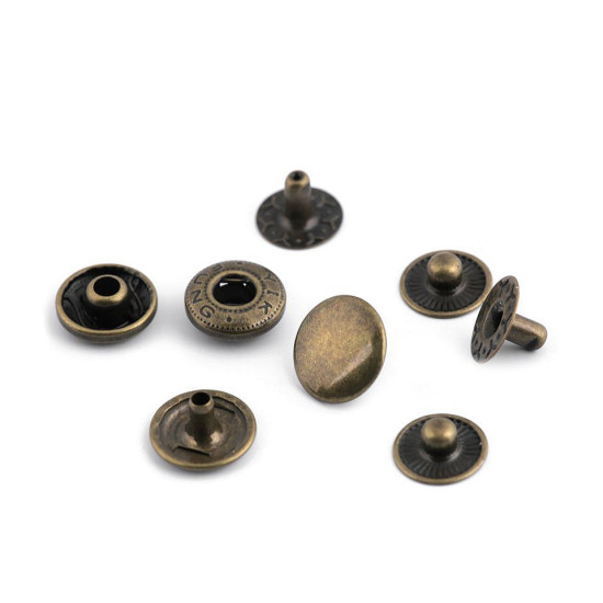 Metal snaps / press fasteners ø12 mm - Nickel (50 Sets) Metal snaps / press fasteners ø12 mm - Nickel (50 Sets)