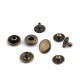 Metal snaps / press fasteners ø12 mm - Nickel (50 Sets) Metal snaps / press fasteners ø12 mm - Nickel (50 Sets)