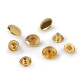 Metal snaps ø15 mm for medium-thick fabrics - Vintage brass (50 Sets) Metal snaps ø15 mm for medium-thick fabrics - Vintage brass (50 Sets)
