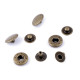 Metal snaps ø15 mm for medium-thick fabrics - Vintage brass (50 Sets) Metal snaps ø15 mm for medium-thick fabrics - Vintage brass (50 Sets)