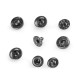 Metal snaps ø10 mm for medium-thick fabrics - Nickel (50 Sets) Metal snaps ø10 mm for medium-thick fabrics - Nickel (50 Sets)
