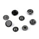 Metal snaps ø10 mm for medium-thick fabrics - Nickel (50 Sets) Metal snaps ø10 mm for medium-thick fabrics - Nickel (50 Sets)