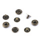 Metal snaps ø10 mm for medium-thick fabrics - Nickel (50 Sets) Metal snaps ø10 mm for medium-thick fabrics - Nickel (50 Sets)