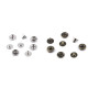 Metal snaps ø10 mm for medium-thick fabrics - Nickel (50 Sets) Metal snaps ø10 mm for medium-thick fabrics - Nickel (50 Sets)