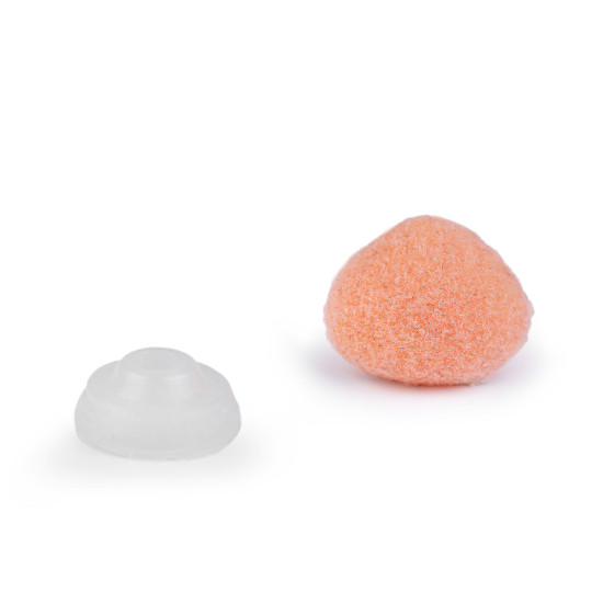 Naso di sicurezza, in velluto, dimensioni: 10 x 12 mm - Salmone (5 Set) Naso di sicurezza, in velluto, dimensioni: 10 x 12 mm - Salmone (5 Set)