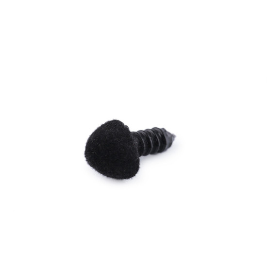 Nos aksamitny do zabawek z zatyczką 10x12 mm - Czerwony (50 Zestawy)