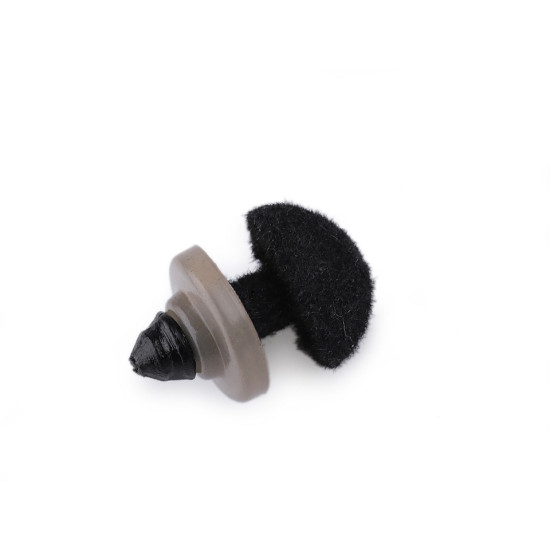 Nos aksamitny do zabawek z zatyczką 10x12 mm - Czerwony (50 Zestawy)