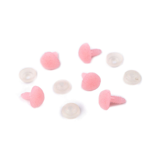Nos aksamitny do zabawek z zatyczką 14x15 mm - Czarny (5 Zestawy) Nos aksamitny do zabawek z zatyczką 14x15 mm - Czarny (5 Zestawy)