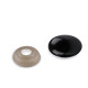 Nos / oczy do zabawek z zatyczką 9x13 mm - Czarny (5 Zestawy) Nos / oczy do zabawek z zatyczką 9x13 mm - Czarny (5 Zestawy)