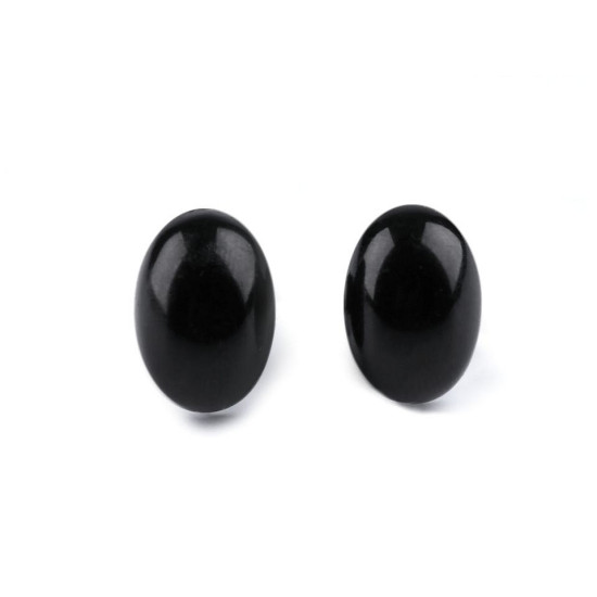 Nos / oczy do zabawek z zatyczką 9x13 mm - Czarny (5 Zestawy) Nos / oczy do zabawek z zatyczką 9x13 mm - Czarny (5 Zestawy)