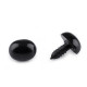 Nos / oczy do zabawek z zatyczką 13x16 mm - Czarny (50 Zestawy) Nos / oczy do zabawek z zatyczką 13x16 mm - Czarny (50 Zestawy)