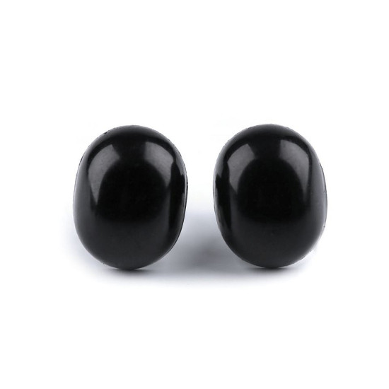 Nos / oczy do zabawek z zatyczką 13x16 mm - Czarny (50 Zestawy) Nos / oczy do zabawek z zatyczką 13x16 mm - Czarny (50 Zestawy)