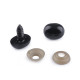 Nos / oczy do zabawek z zatyczką 13x16 mm - Czarny (50 Zestawy) Nos / oczy do zabawek z zatyczką 13x16 mm - Czarny (50 Zestawy)
