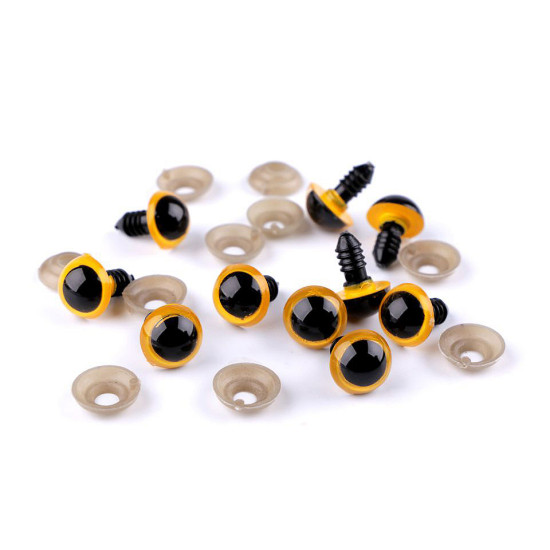 Oczy do zabawek z zatyczką ø14 mm - Zielony (10 Zestawy) Oczy do zabawek z zatyczką ø14 mm - Zielony (10 Zestawy)