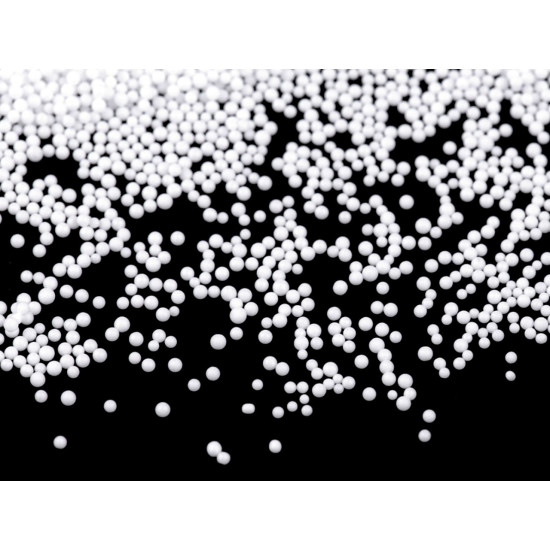 Decorative snow / styrofoam mini balls 10 g - White (1 Bag) Decorative snow / styrofoam mini balls 10 g - White (1 Bag)