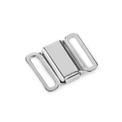 Magnetic bow tie buckle - Nickel (1 Set)