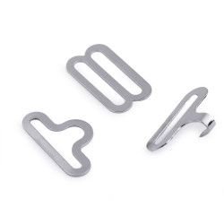 Bow tie hardware clip - Nickel (1000 Sets)