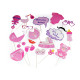 Photo booth party props - As pictured (1 Set)
