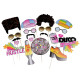 Photo booth party props - As pictured (1 Set)