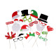 Photo booth party props - As pictured (1 Set)