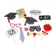 Photo booth party props - As pictured (1 Set)